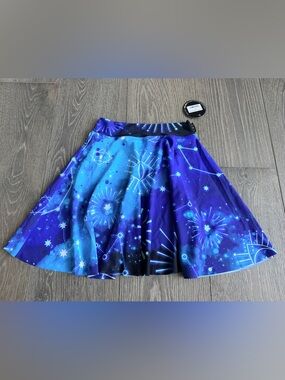 Exotica Imagine Nation Constellation Sky Stars Narrow Waisted Mini Skater Skirt